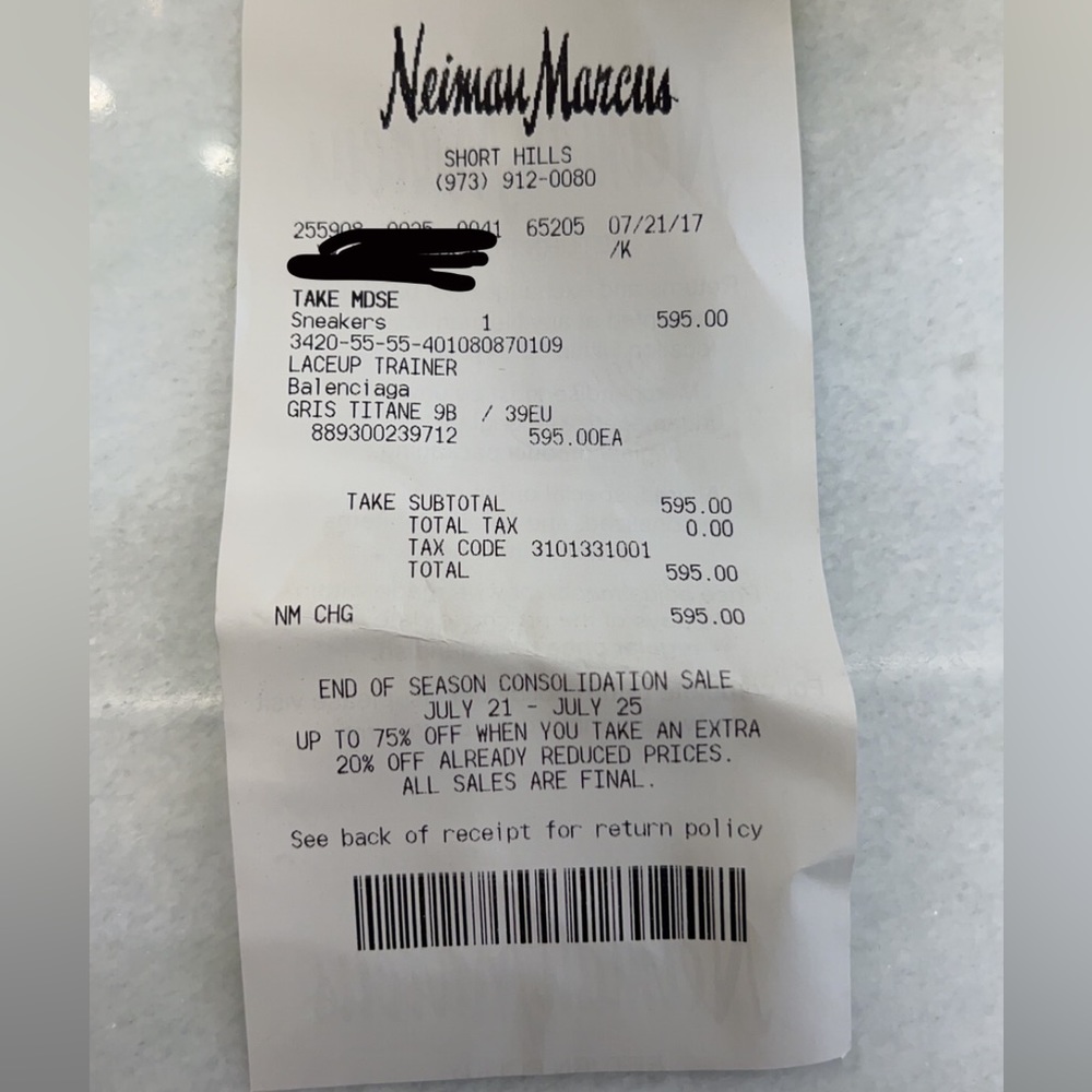 BALENCIAGA WOMENS SNEAKER PELLE ARENA GRIS TITANE TEAL SZ EU 39C - Picture 11 of 11